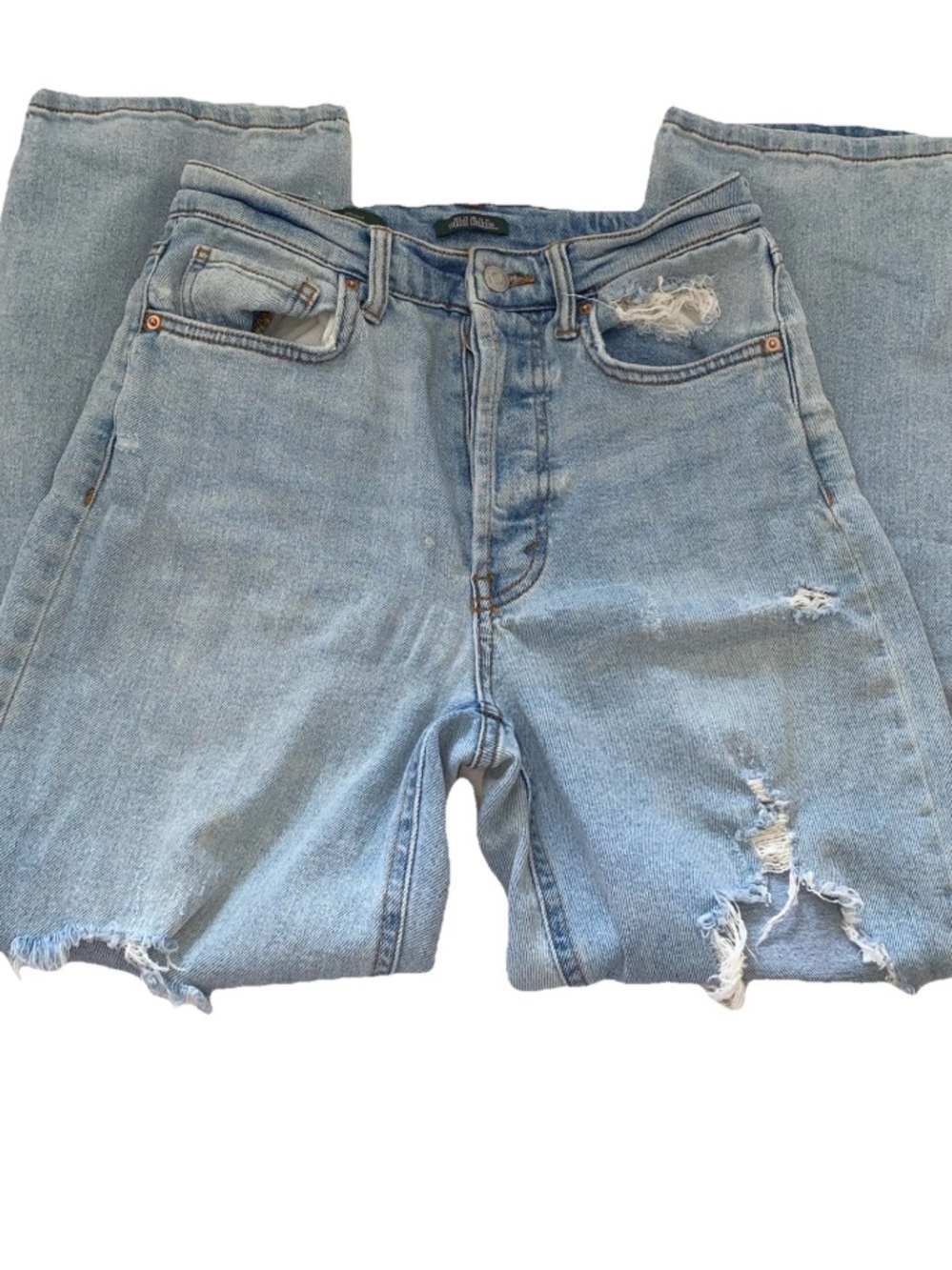 Wild  fable Light Blue High-Rise Distressed Women’s Jeans
